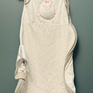 Nested Bean Zen Sack with Pink and Cream Accents